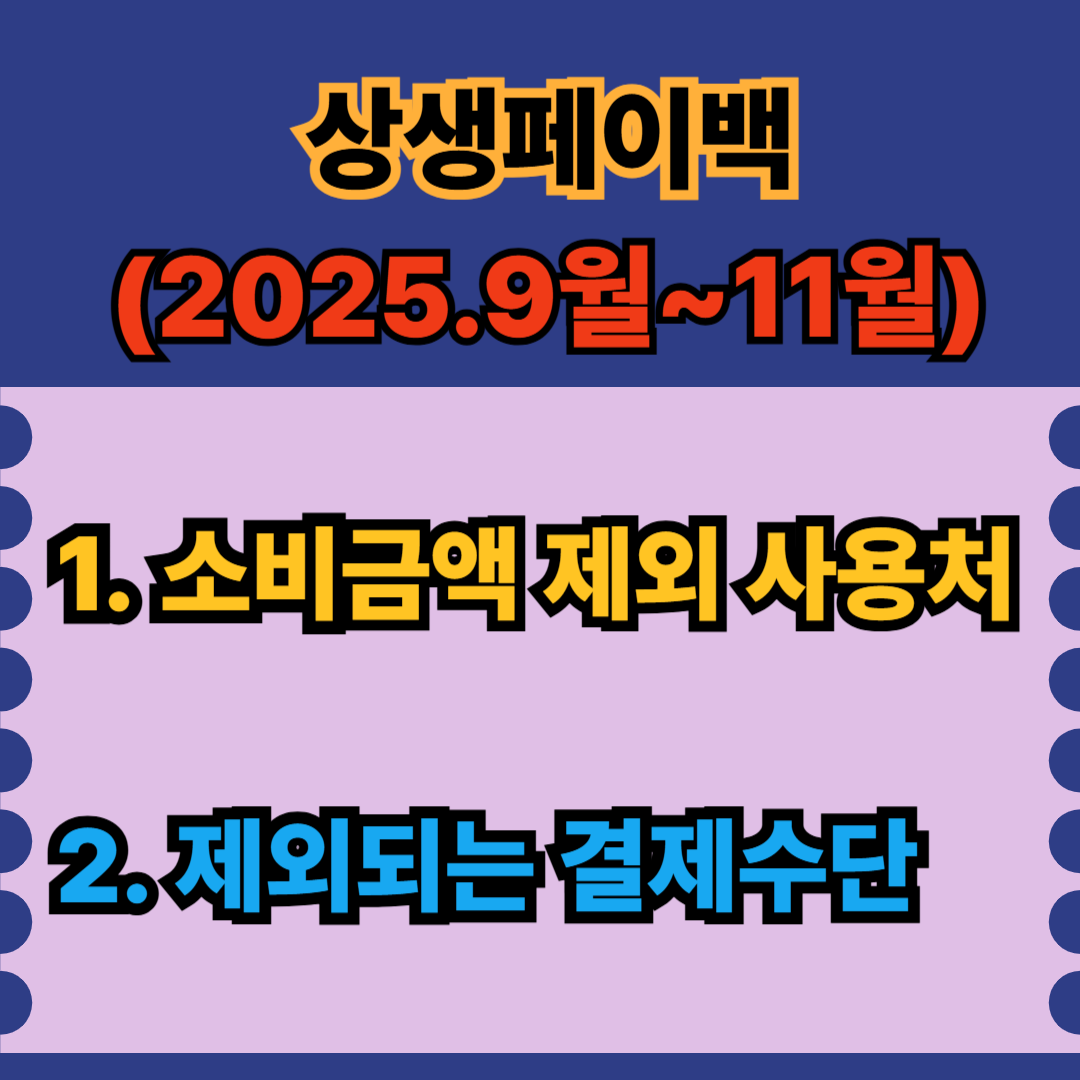 제외되는 사용처와 결제수단