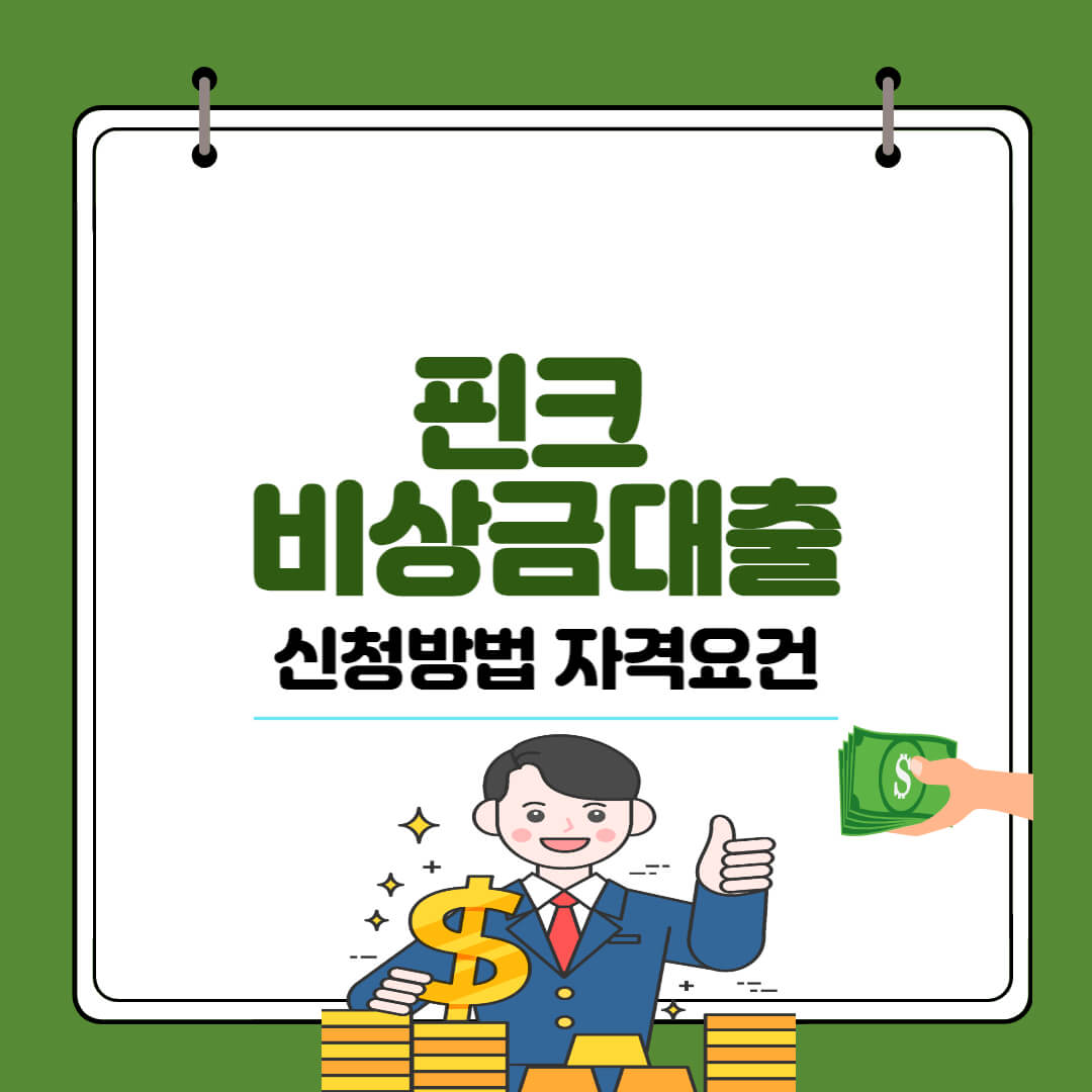 핀크 비상금대출 자격조건