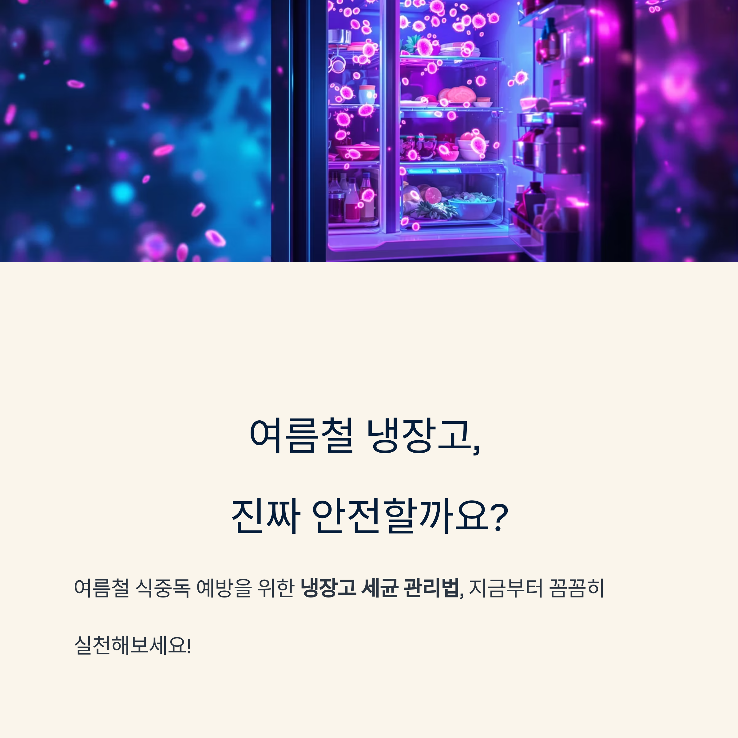 여름철 필수 냉장고 청소법, 세균 번식 막는 위생 관리 노하우