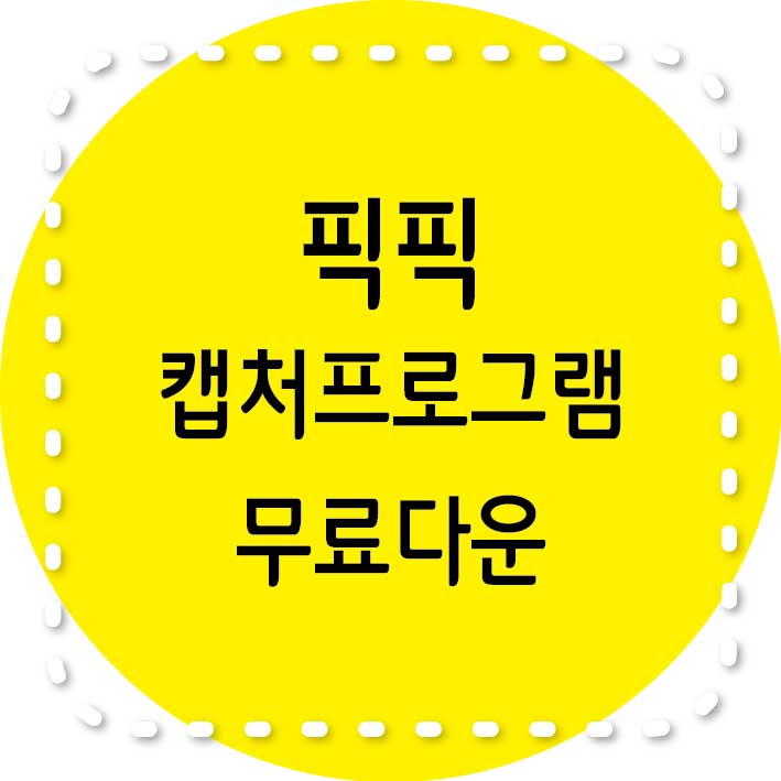픽픽 캡처 무료 프로그램