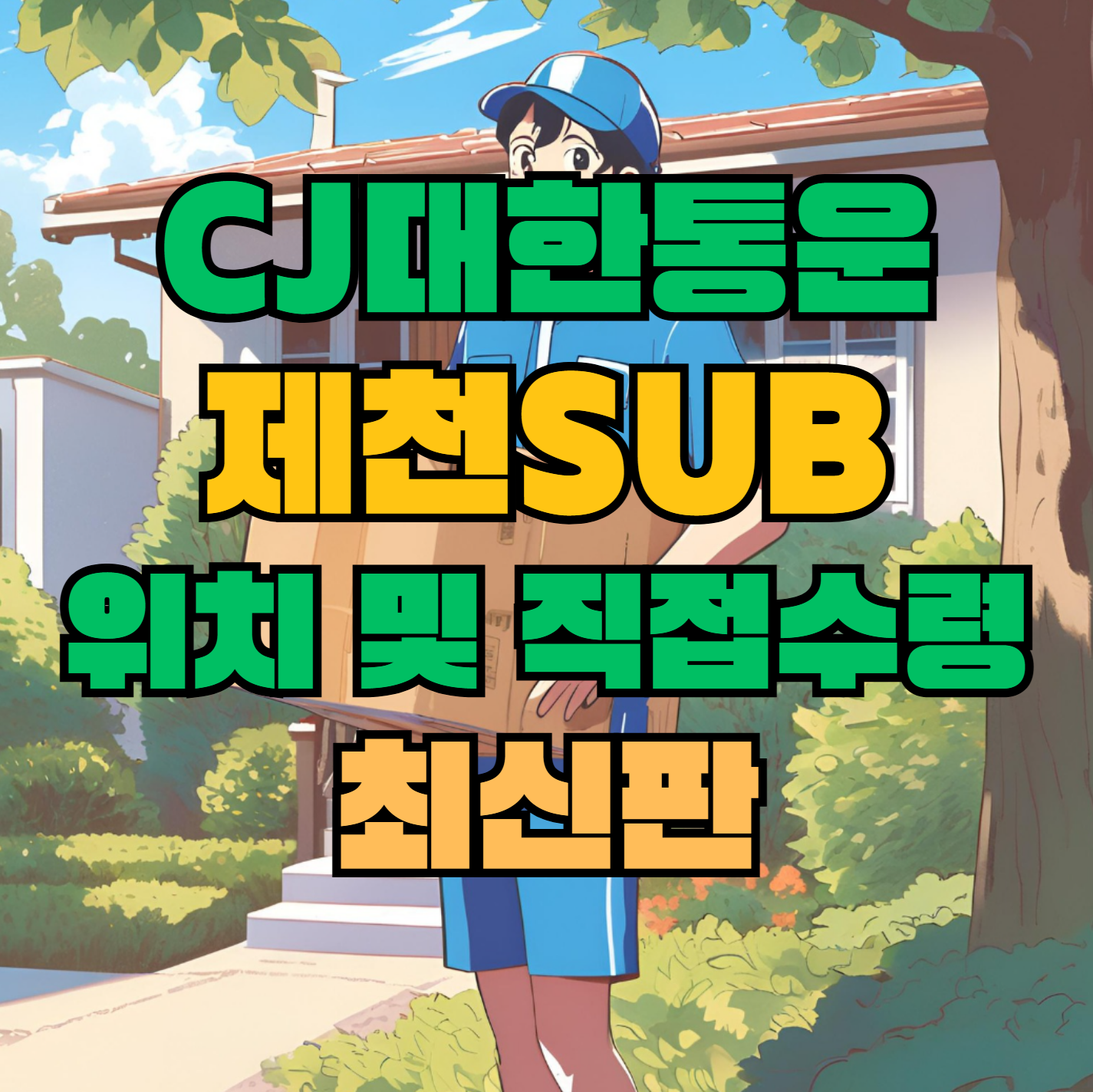 CJ대한통운 제천sub 허브 서브 터미널 위치 및 상품 수령 방법 최신판