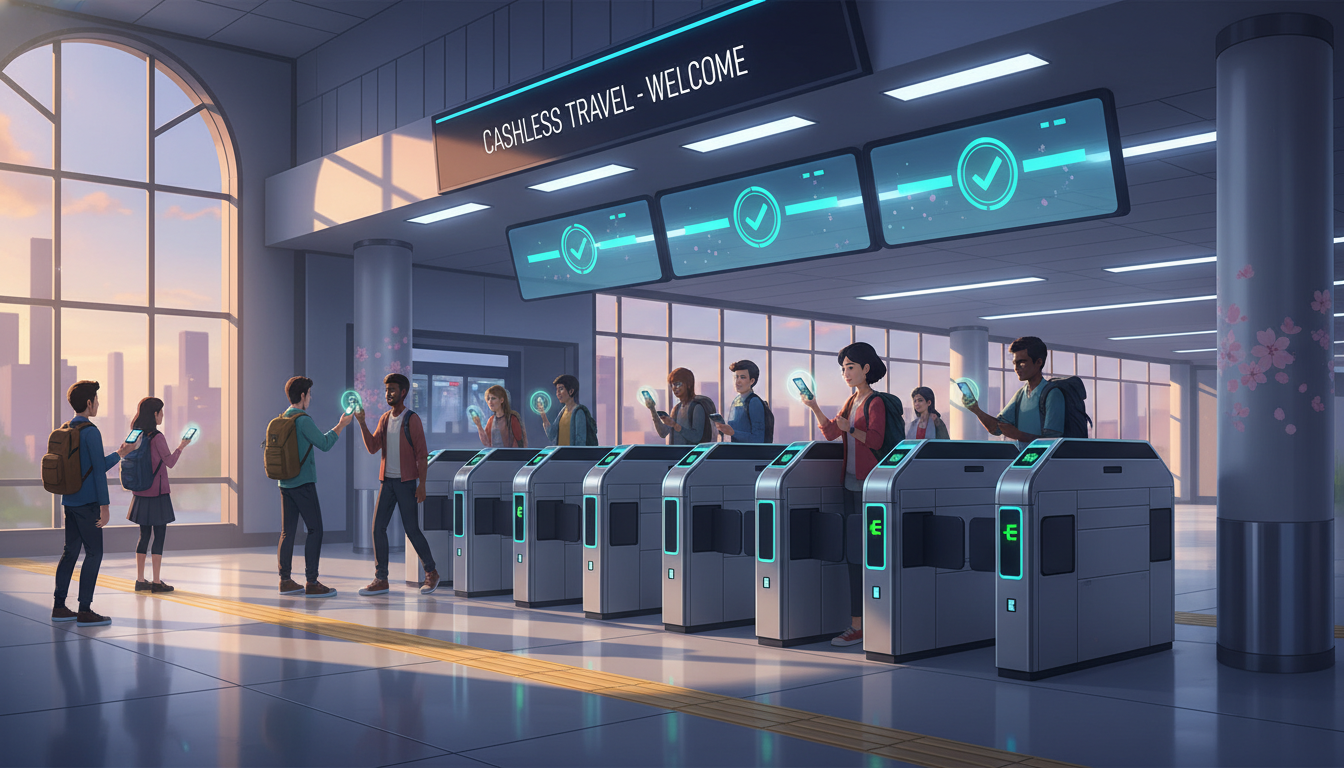 현금 없는 사회로 변화 중인 일본의 대중교통 및 캐시리스 결제 모습