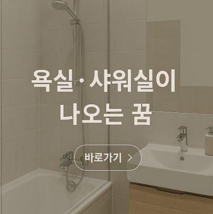 욕실, 샤워실이 나오는 꿈