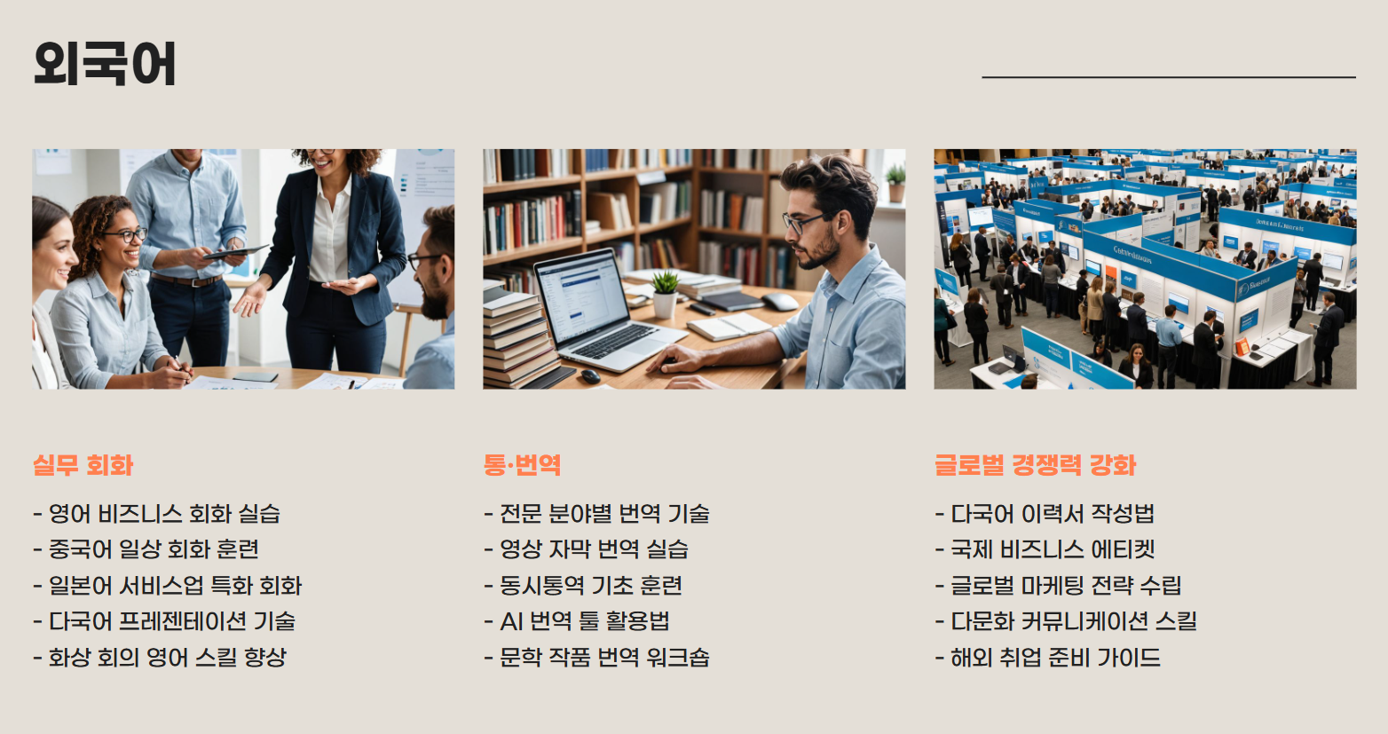 내일배움카드로 배울수 있는것