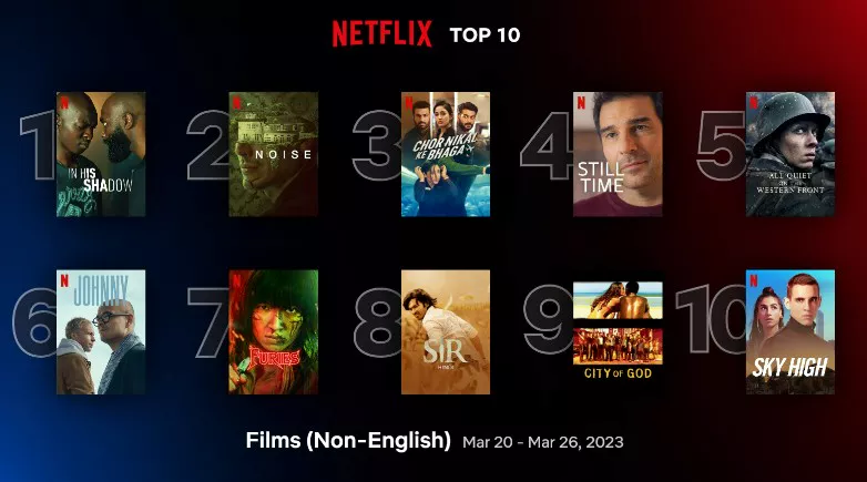 비영어권 영화 순위 화면