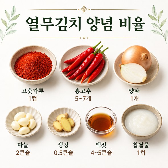 열무김치 맛있게 담그기
