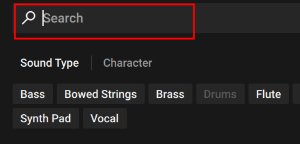 검색 필드 사용