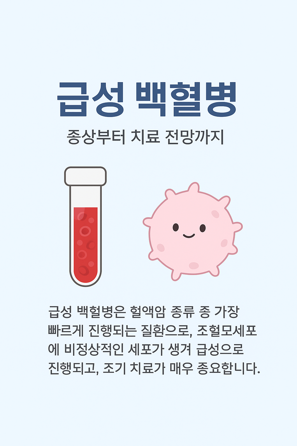 급성 백혈병이란? 증상부터 치료 전망까지