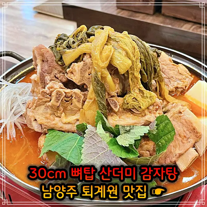 2TV 생생정보 남양주 퇴계원 30cm 뼈탑 산더미 감자탕 맛집
