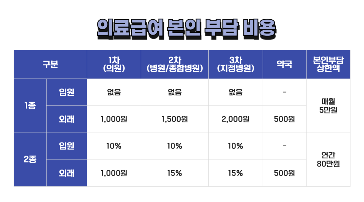 의료급여 본인 부담 비용