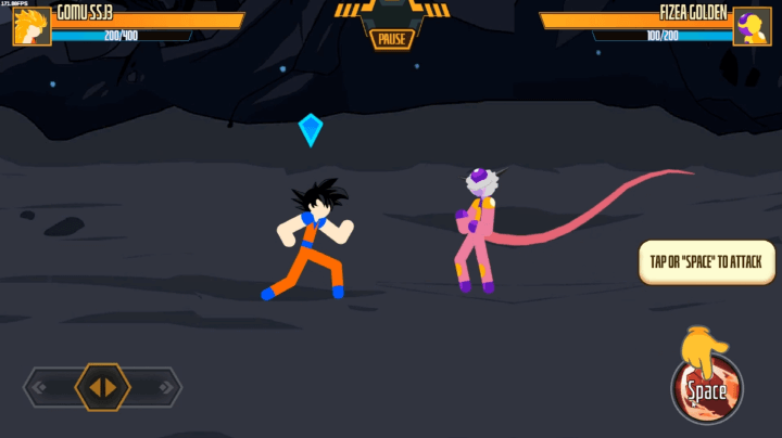 스틱맨-드래곤-파이터-무료게임-시작-화면