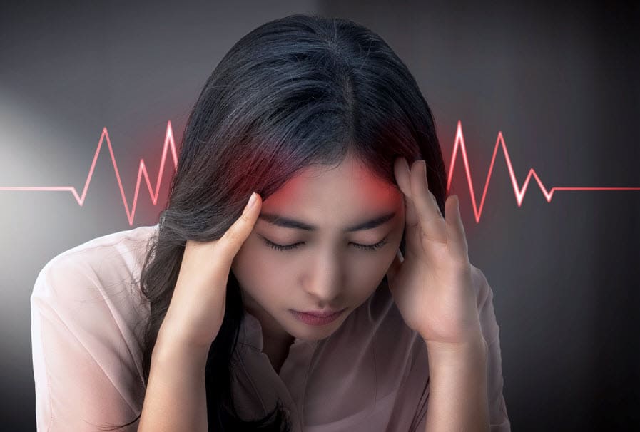 머리에서 소리가 나는 증상