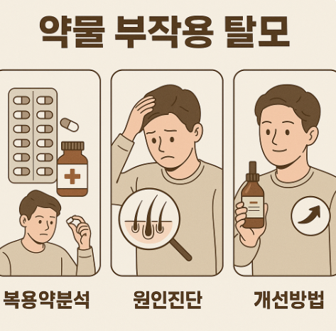 약물로 인한 탈모 원인과 대처법