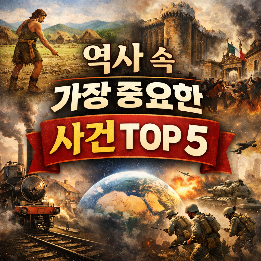역사 속 가장 중요한 사건 TOP5