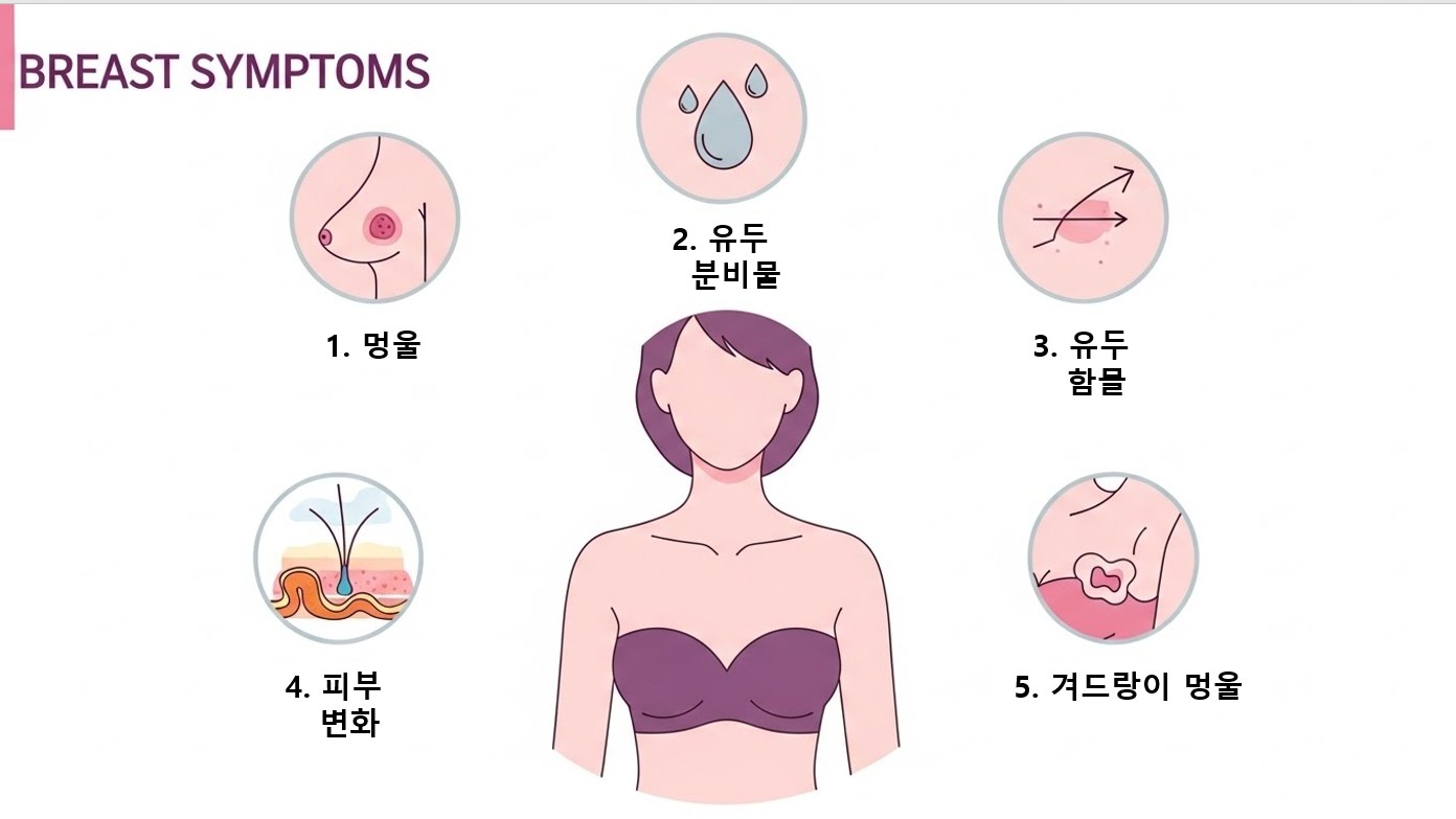 유방암 증상 이미지