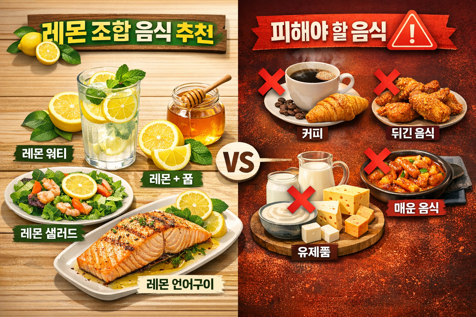 레몬과 궁합 좋은 음식