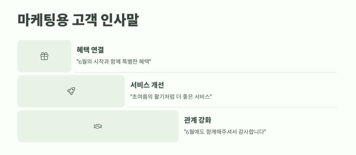 6월 인사말 모음집 총정리 5