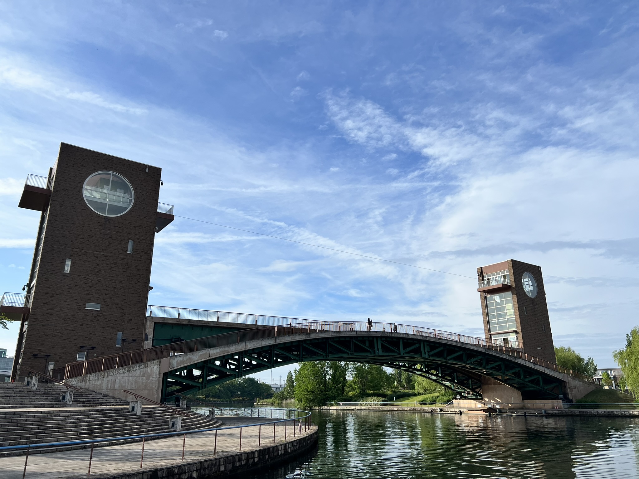 간스이 공원의 텐몬교 다리