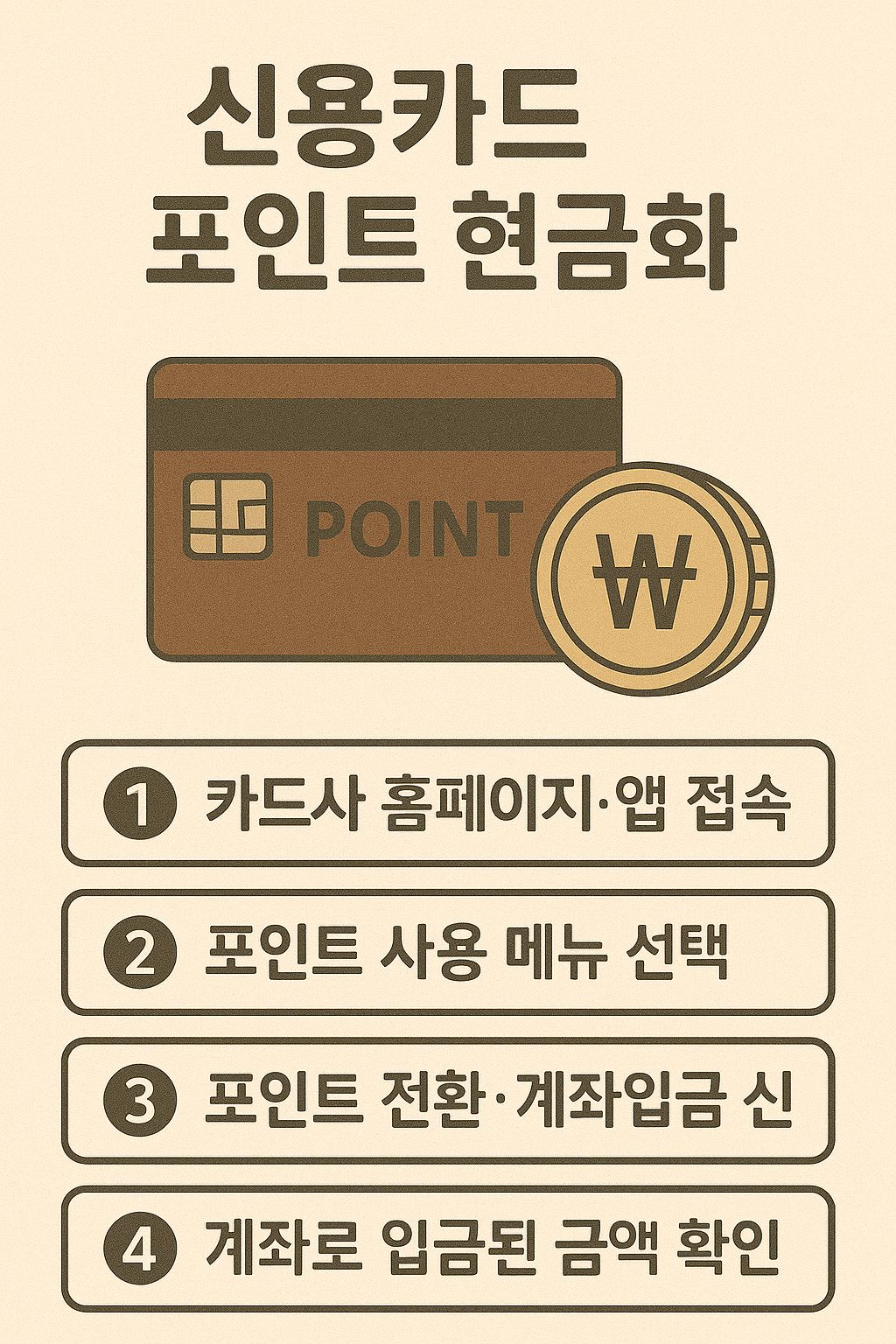 신용카드 포인트 현금화 방법