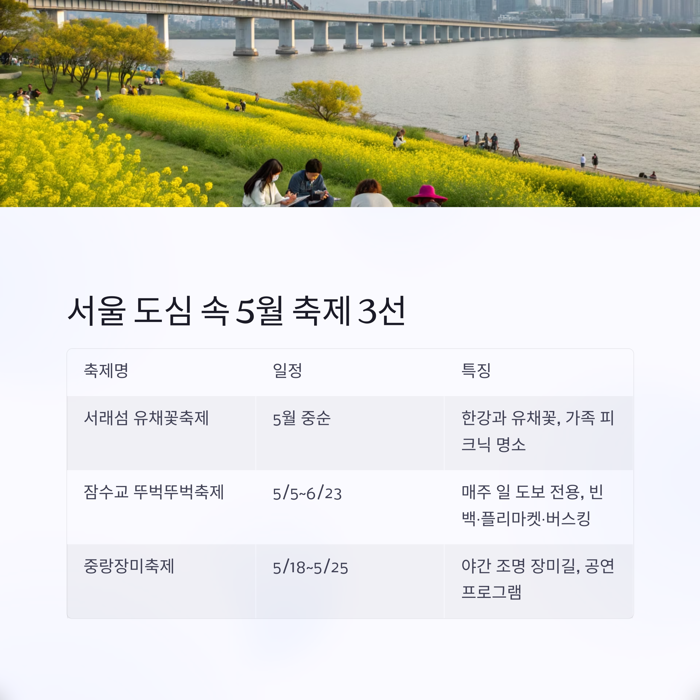 도심 속 5월 축제