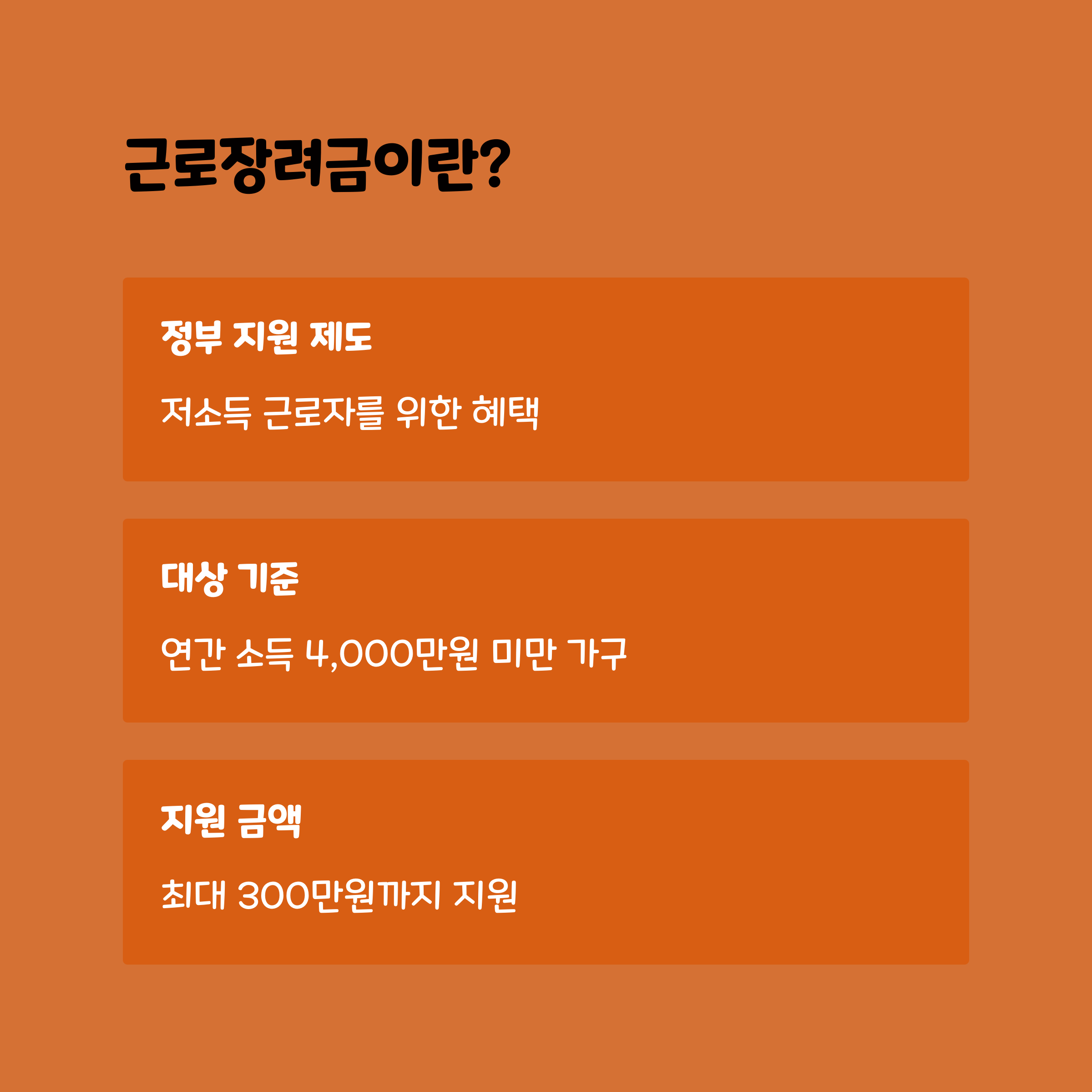 근로장려금