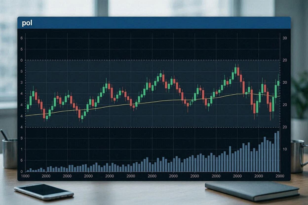 A cryptocurrency technical analysis chart showing a long accumulation phase in a tight range.