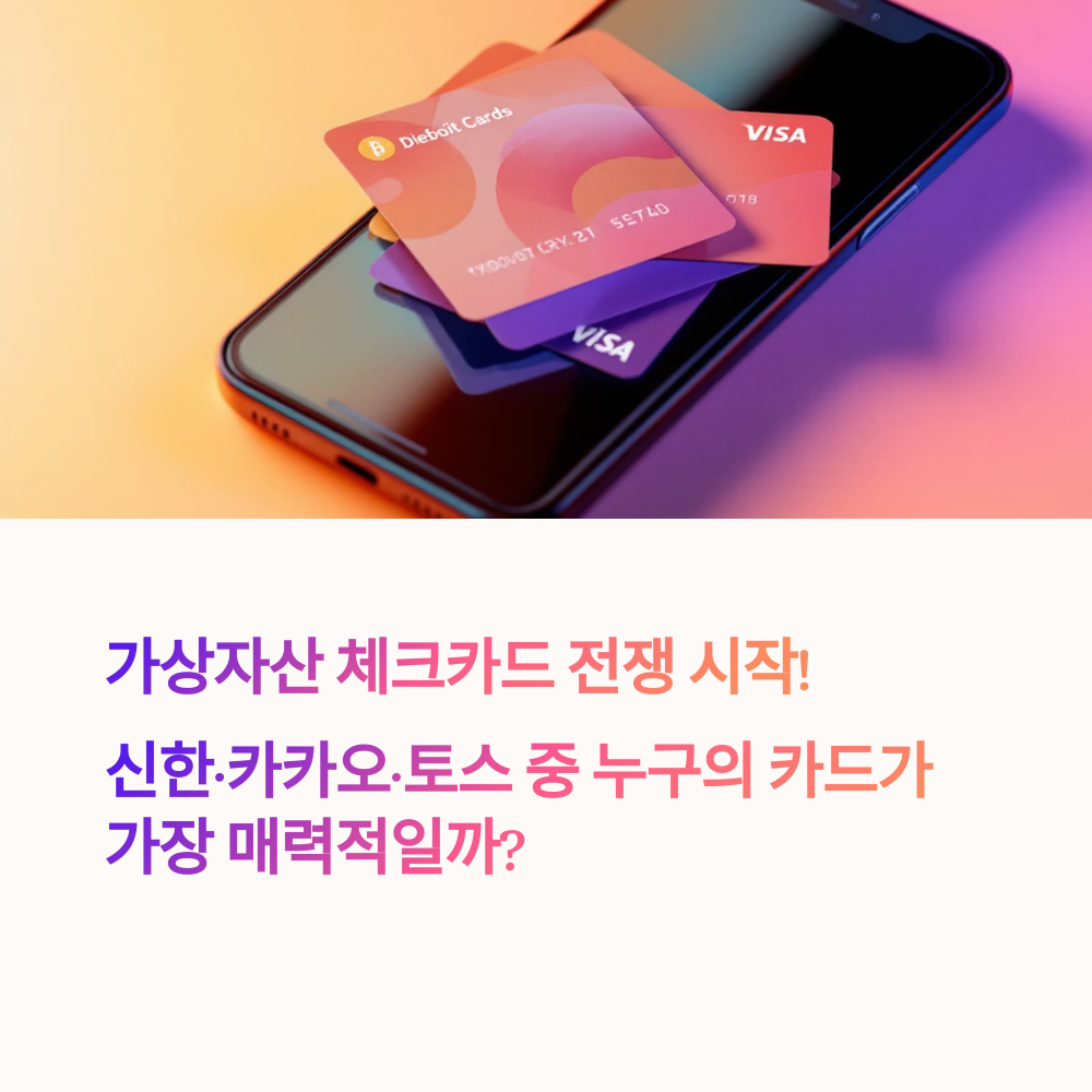 신한·카카오·토스 "가상자산 연동 체크카드" 출시 경쟁 썸네일