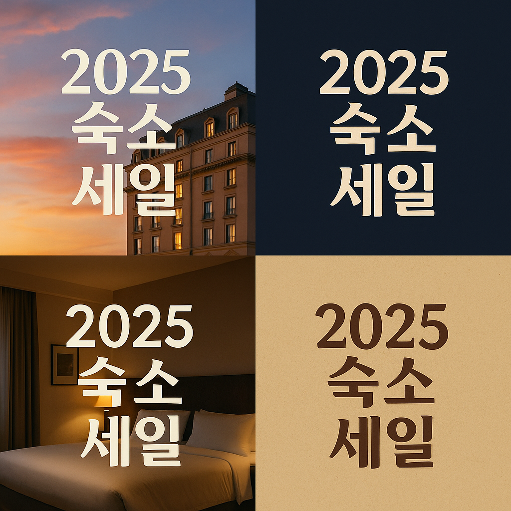 2025년 숙소 세일