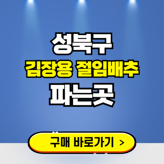 성북구 절임배추 사전예약 구입하는곳 ❘ 김장배추 파는곳 가격보기