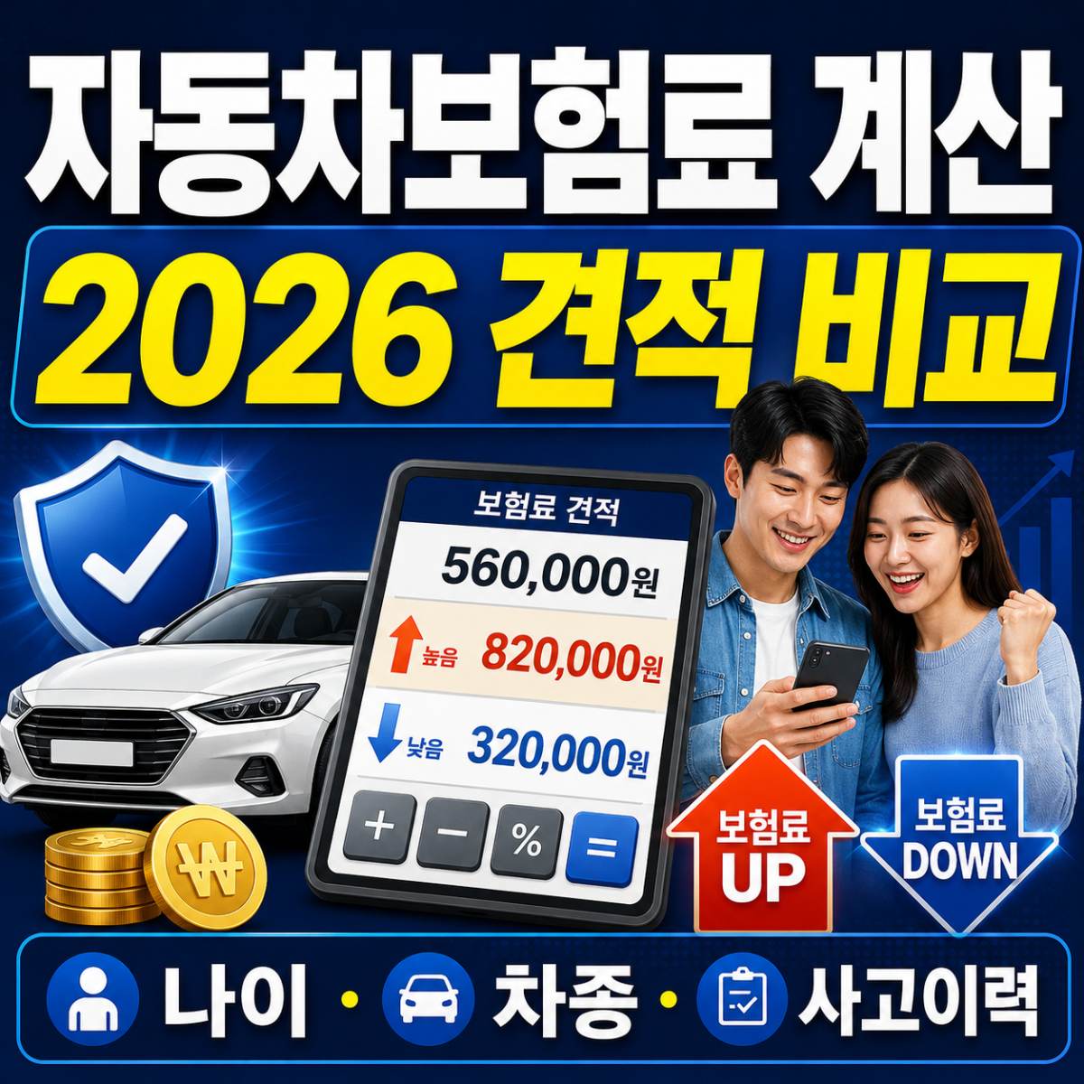 자동차보험료 계산 2026: 나이·차종·사고이력별 견적 비교 체크리스트