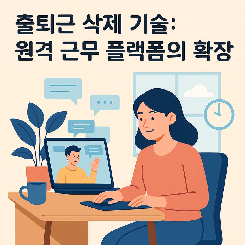 출퇴근 삭제 기술: 원격 근무 플랫폼의 확장