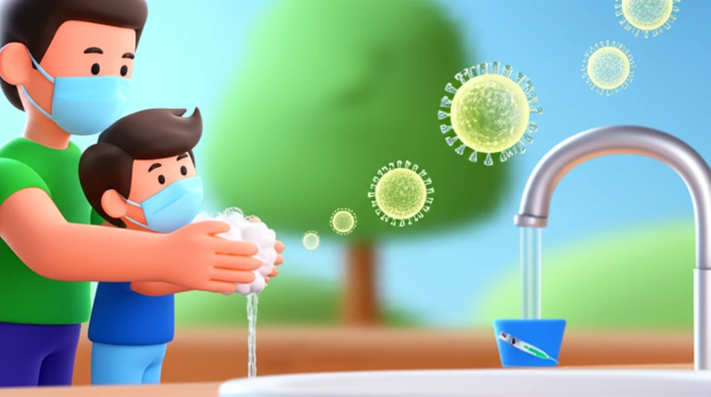 B형 독감 확진 시 가족 격리 생활 ..