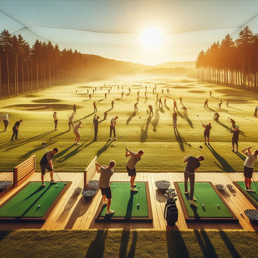 실외골프연습장 배경