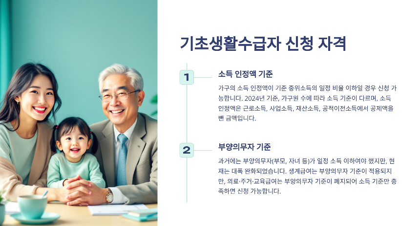 기초생활수급자 지원제도 총정리! 신청 방법부터 혜택까지
