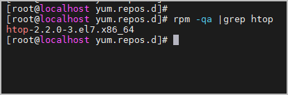 htop 설치 확인