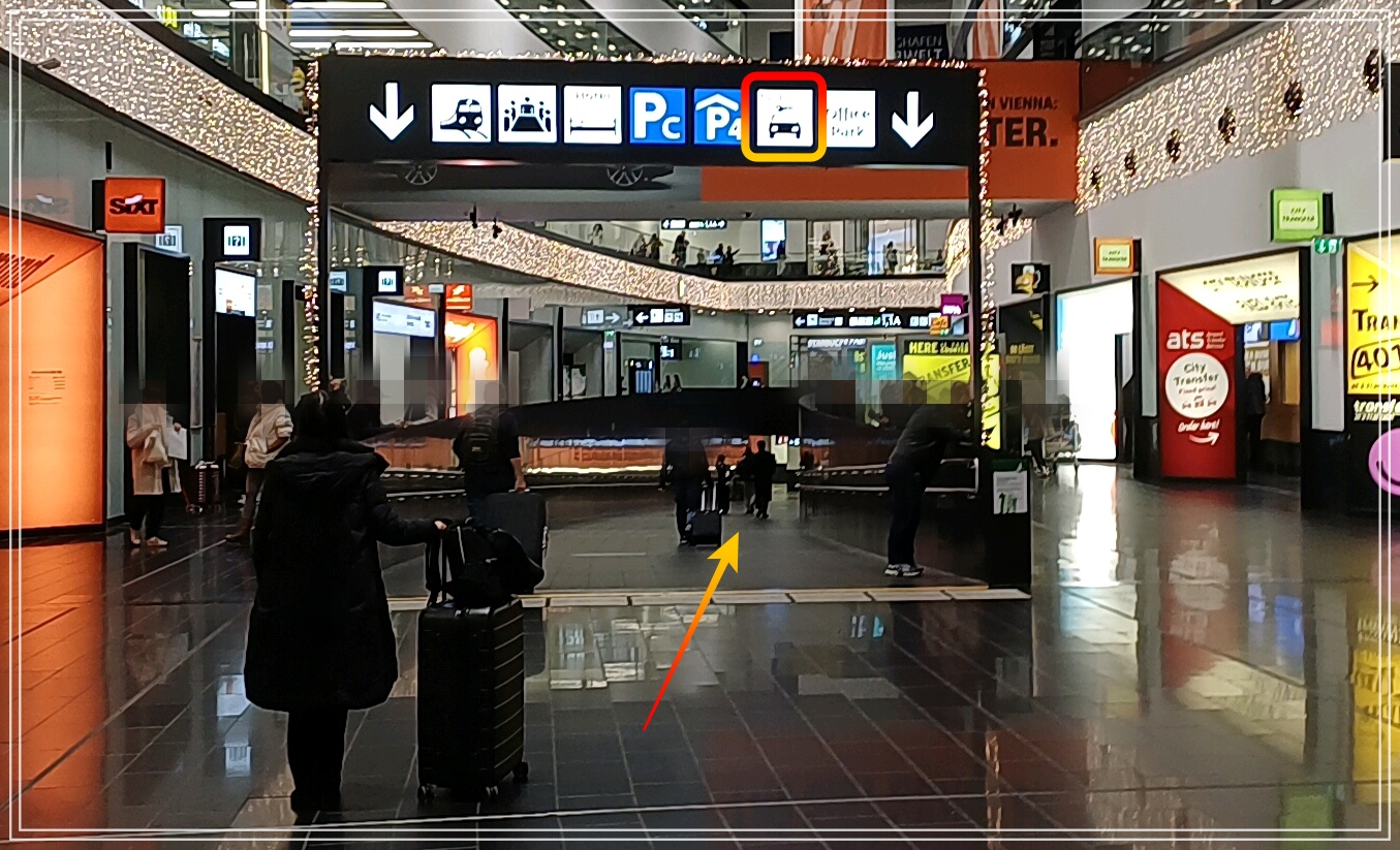비엔나공항-Car-Rental-Center-가는길