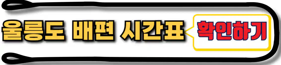 포항 울릉도 배편 시간표
