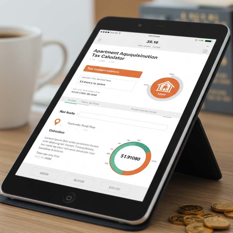 아파트 취득세 계산기 사용법