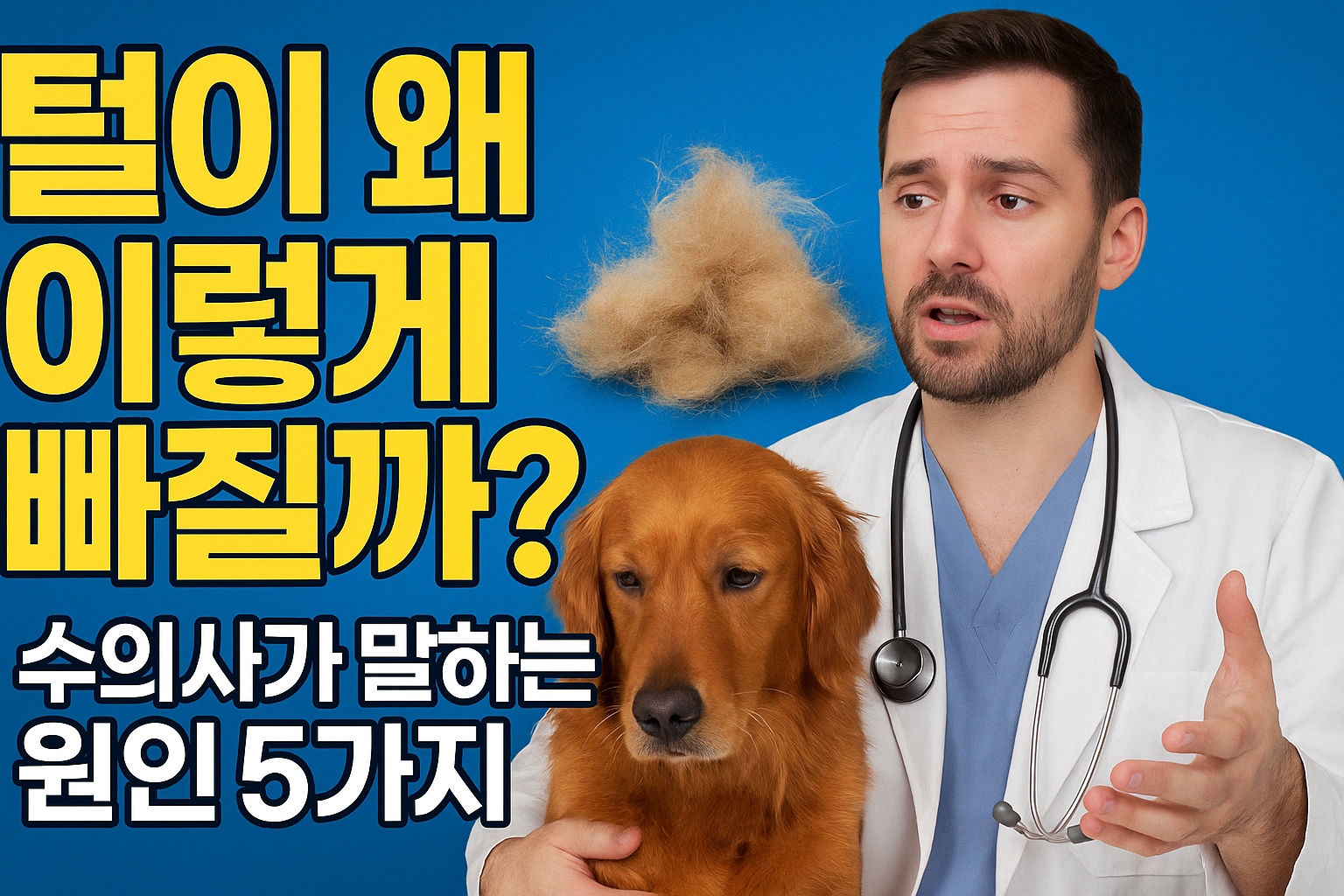 털이 왜 이렇게 빠질까?