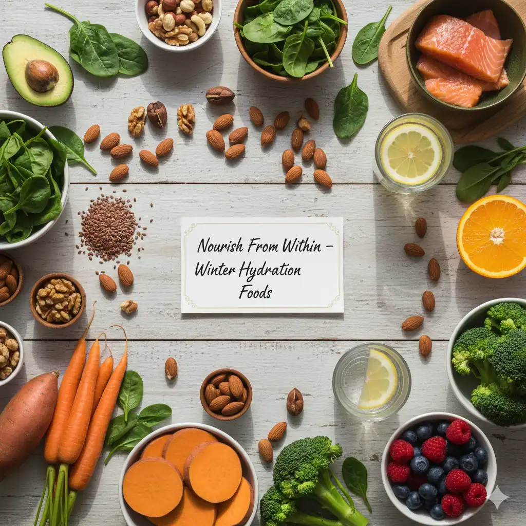 가려움증을 완화하기 위해 냉찜질 팩을 건조한 부위에 대는 모습. (가려움 완화)