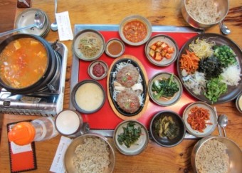 숯불보리굴비정식