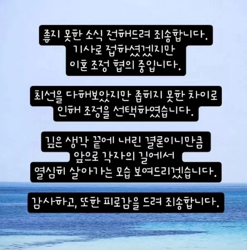 성우 서유리 최병길 이혼 이유