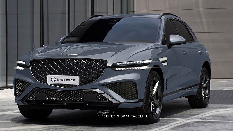 제네시스 GV70 페이스리프트 예상도