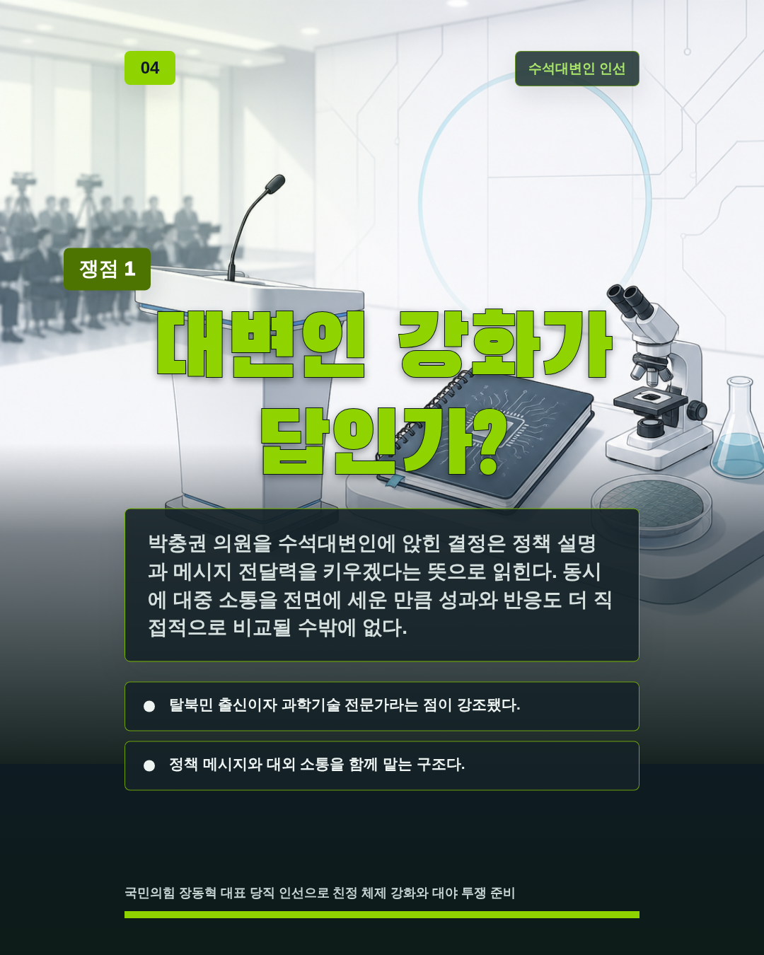 대변인 강화가 답인가?
