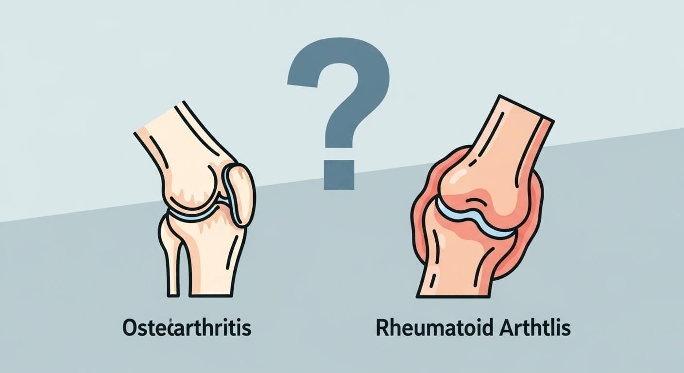 퇴행성 vs 류마티스 관절염비교 (증상, 연령, 관리법)