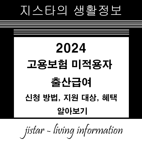 고용보험 미적용자 출산급여 2024 - 신청 방법, 지원 대상, 혜택 알아보기