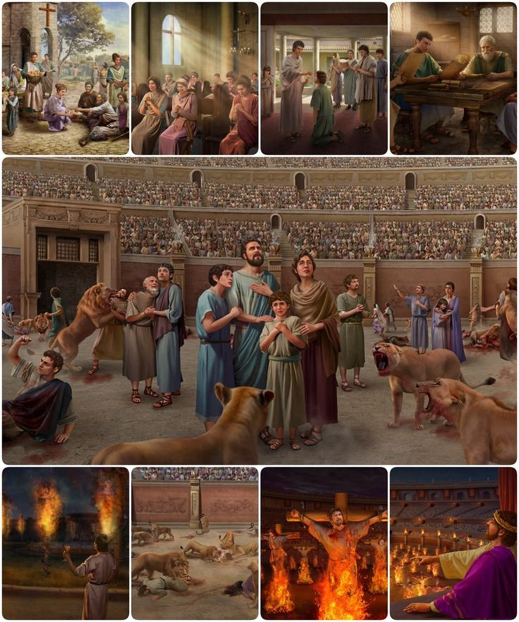 로마 그리스도인 핍박 사진