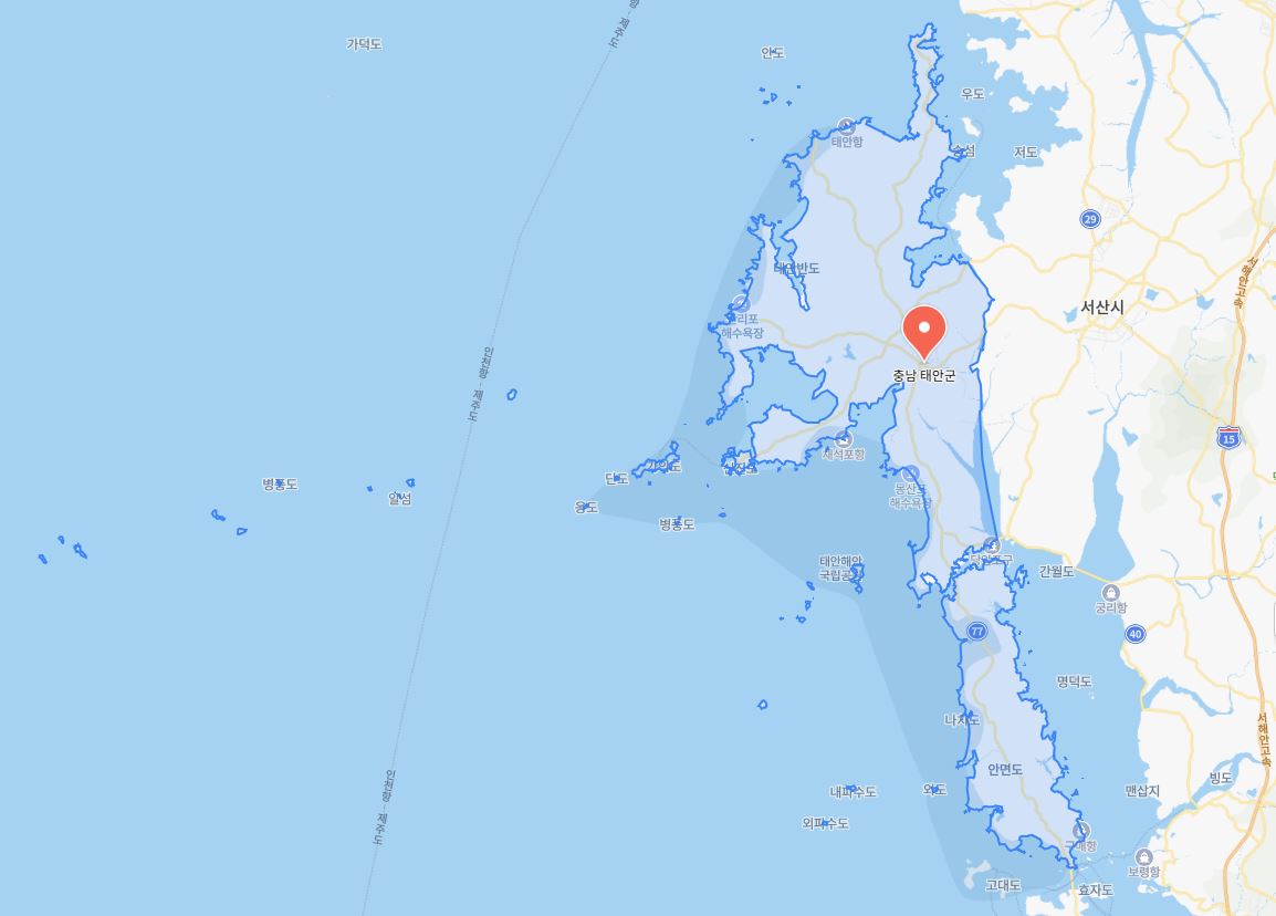 태안군 지도