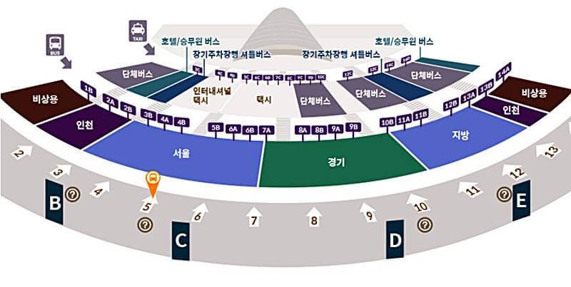 6012-공항버스-제1티미널-탑승지-안내하는-그림