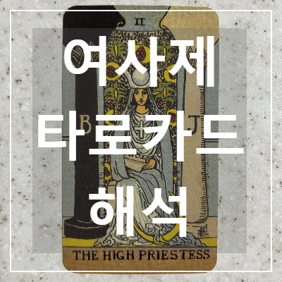 02. 여사제 (the high priestess) 카드